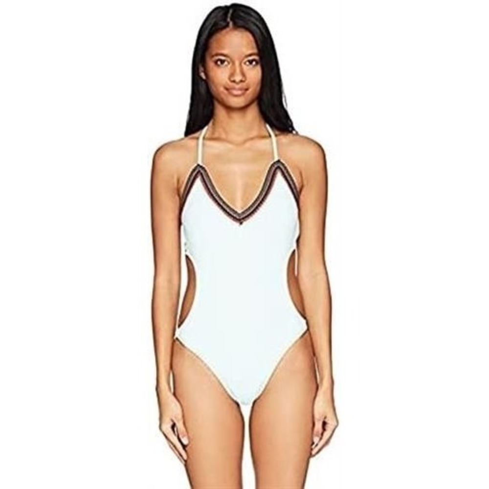 NWT Hobie M Standard Lets Stitch Together 1PC Crystal Green Swimsuit 99326